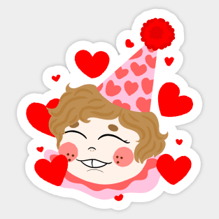 Heart Pierrot Sticker